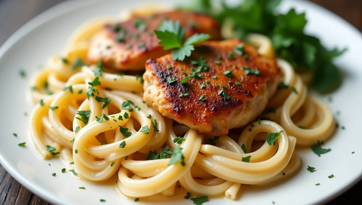 Chicken thighs for pasta dishes with creamy sauce and fresh herbs – how long to cook chicken thighs for pasta dishes