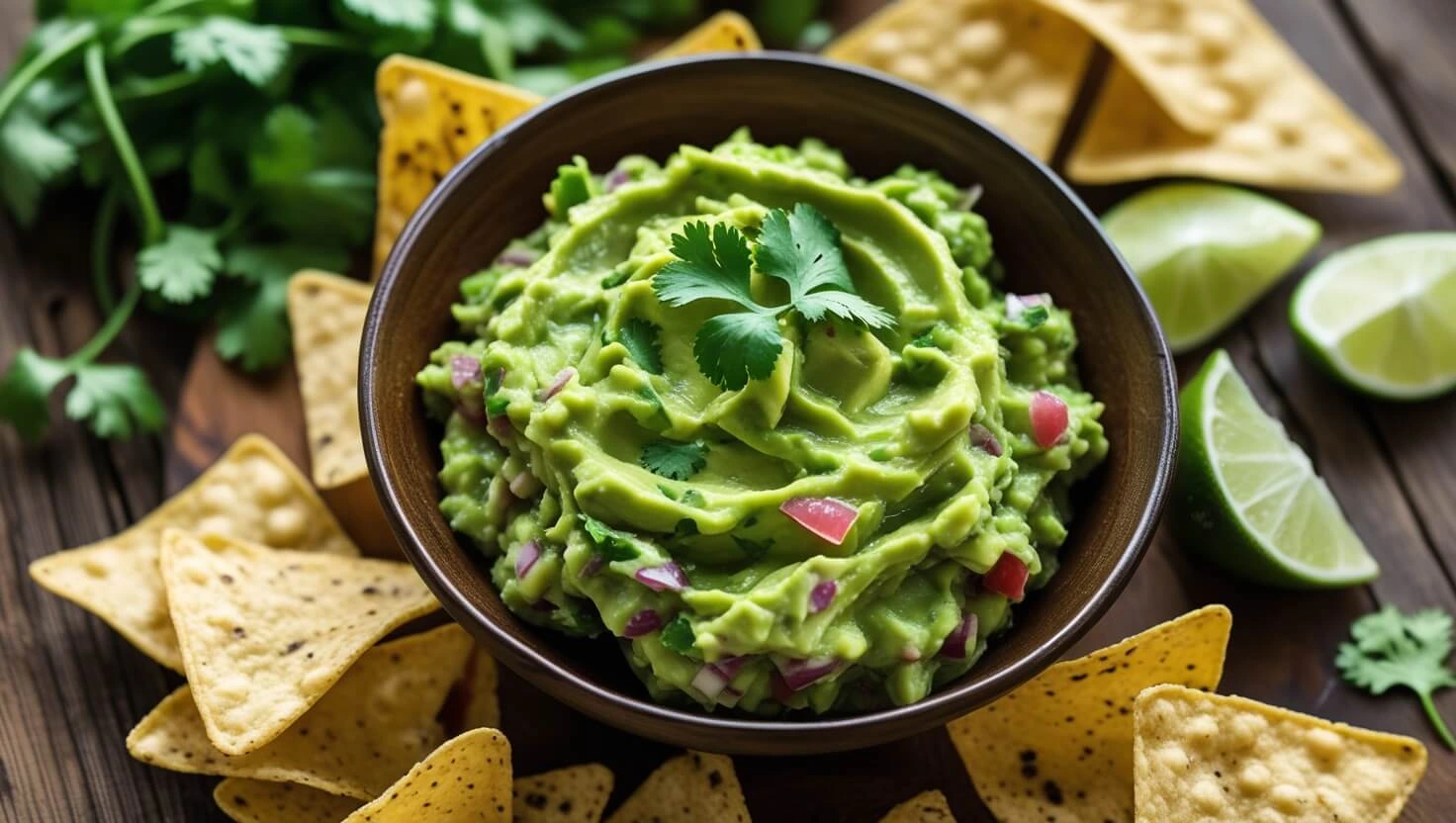 Perfect Guacamole Recipe served alongside delicious tacos