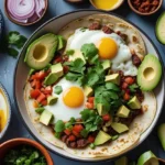 Mexican Egg Dishes Recipe Card featuring traditional ingredients and vibrant design